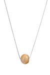 Single Baroque Pearl Necklace on Sterling Silver Chain
