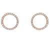 circle o-design earrings