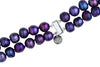 18" Double Strand Baroque Purple Pearls Necklace