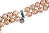 Rose Gold Double Strand Baroque Pearl Necklace 18' and 22'