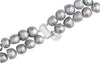 18" Double Strand Baroque Grey Pearl Necklace Double Strand
