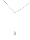 Pink Pearl Slider Necklace