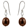 brown slider earrings