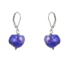 Single Purple Baroque with Sterling Silver and Leverback hook Earring