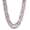 double strand grey necklace