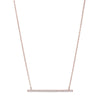 Rose Gold Plated Bar Necklace