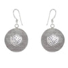 lotus charm earrings